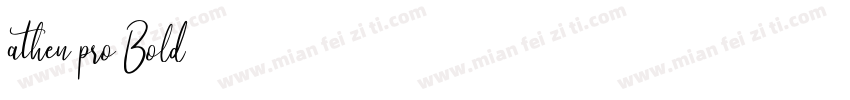 athen pro Bold字体转换